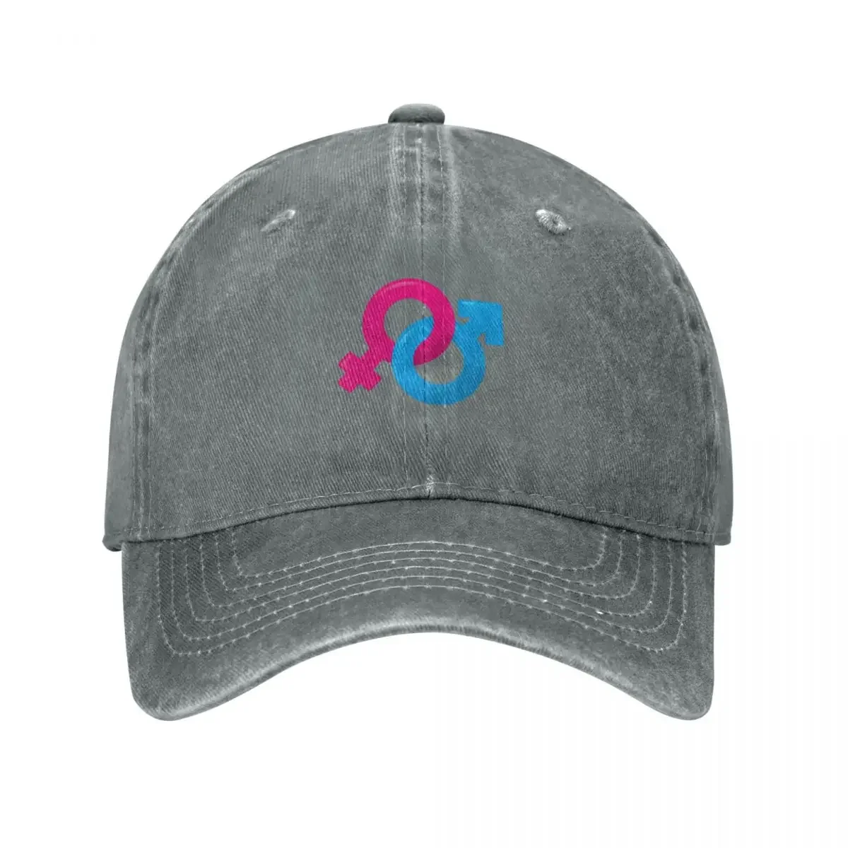 Illustration of an icon symbol heterosexual couple. Ideal for catalogs, informative and institutional material Baseball Cap