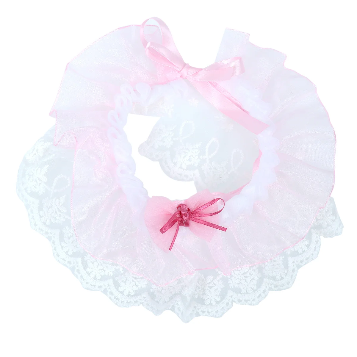

Lace Pet Dog Wedding Scarf Pink Bibs Warm Collar Adjustable Neck Festival Wear Gift S Pet Scarf Puppy Lace Bib
