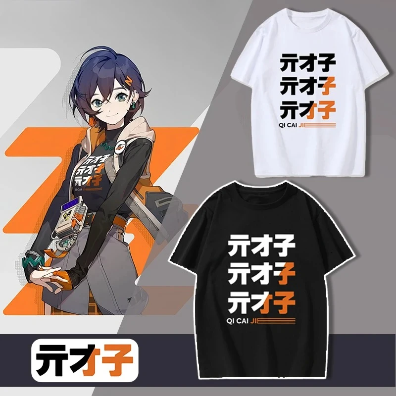 Kawaii Zenless Zone Zero T-Shirt ACG ARPG Game Fans Cosplay Graphic T Shirt Cotton Casual Fashion Streetwear Man Women Tshirt