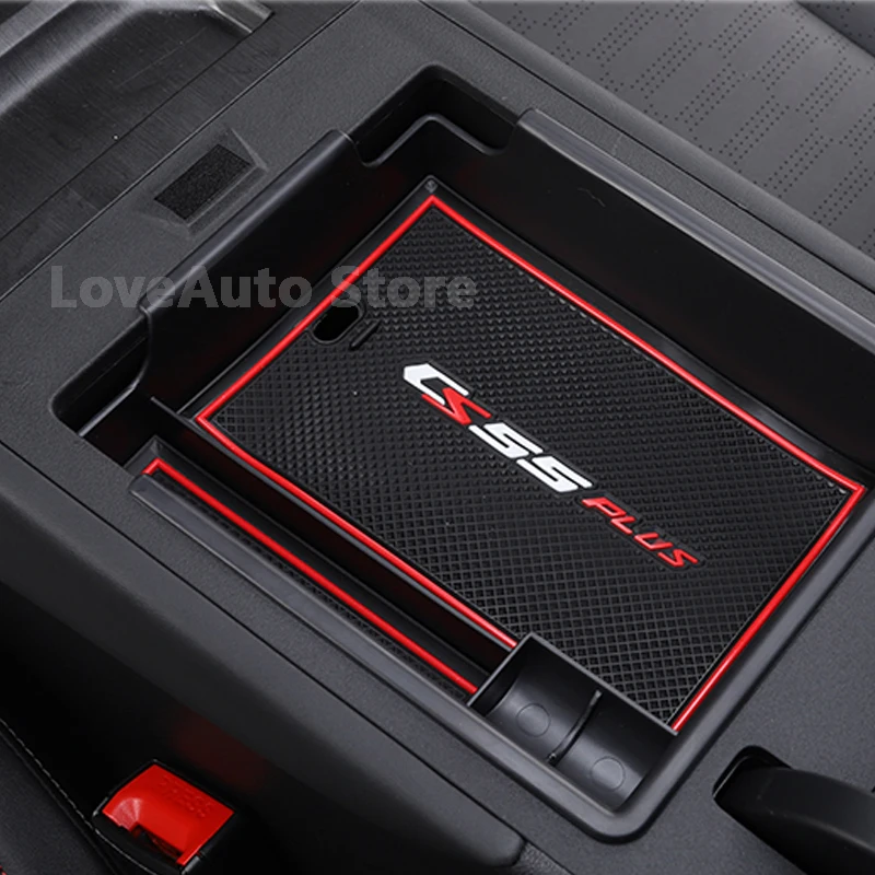 

For Changan CS55 Plus 2022 2023 Car Central Armrest Storage Box Container Interior Stowing Tidying Accessories Cover