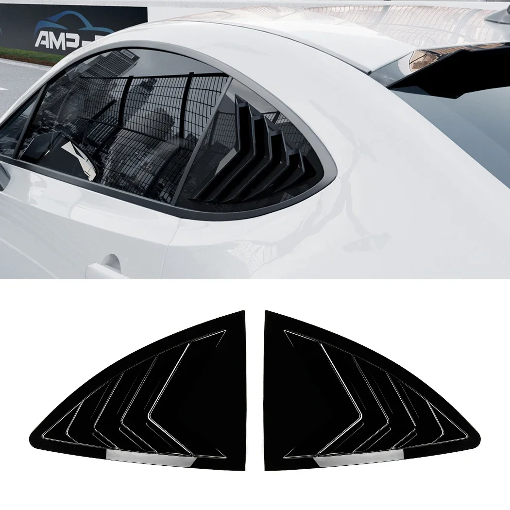 GEFENSI Rear Window Side Vent Shutter Louver Cover Trim Car Accessories For Toyota GT86 Subaru BRZ Scion FR-S 2013-2020