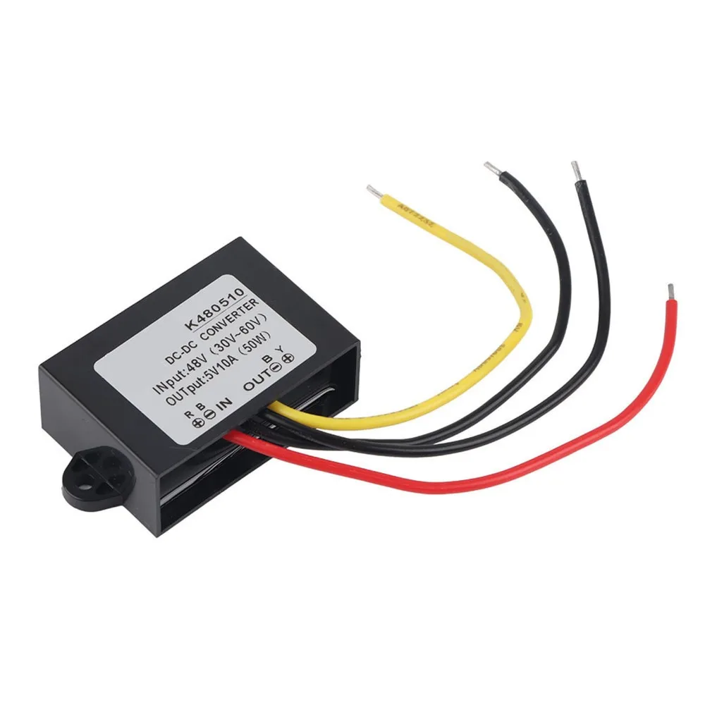 

Stable Output 36V/48V to 5V DC-DC Converter 10A Output Waterproof Voltage Module Power Supply Transforme Camera Power Supply