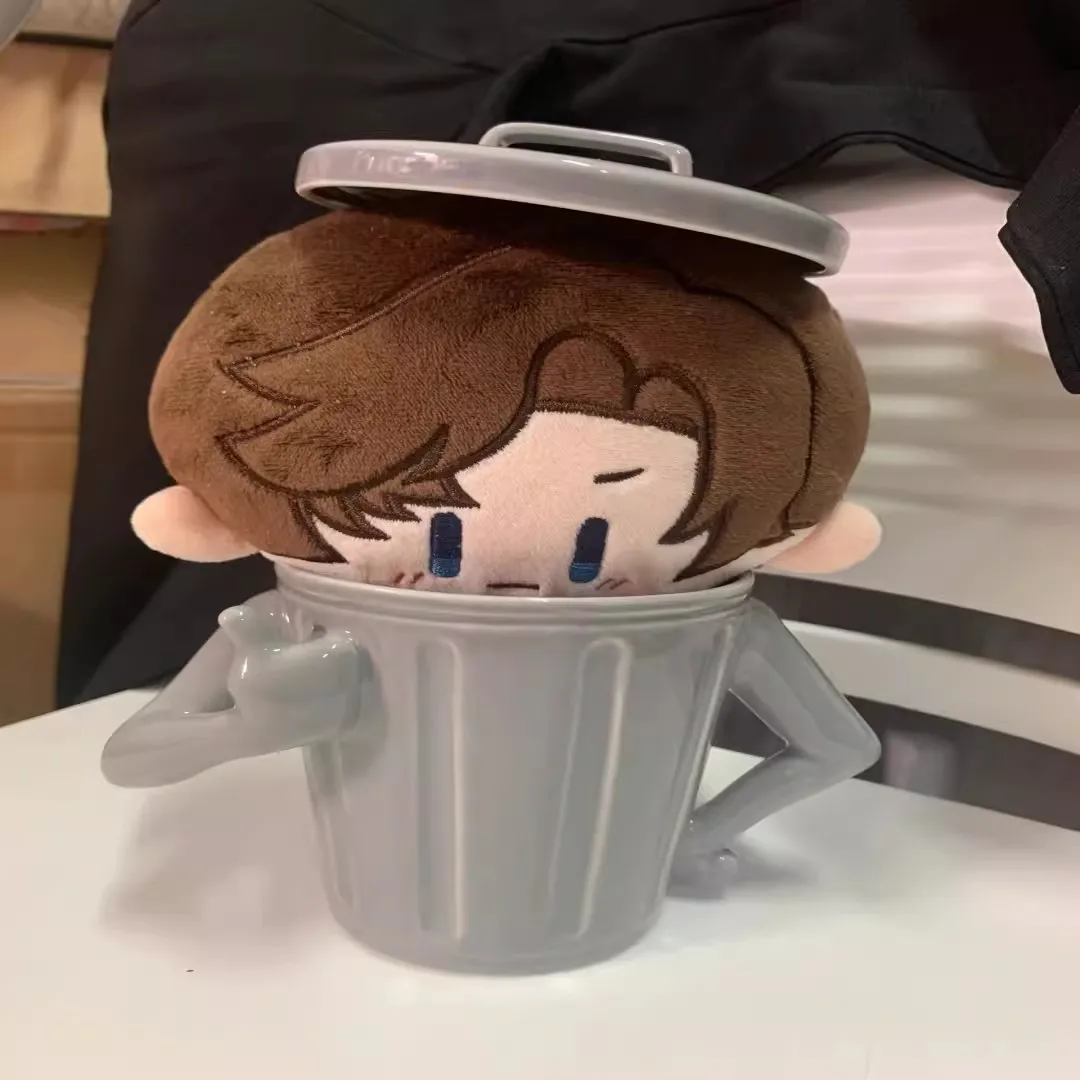 Game Honkai: Star Rail Prop Trash Can Ceramics Mug With Handle Fun Water Coffee Cup Cartoon Milk Mug With Lid Fans Gift