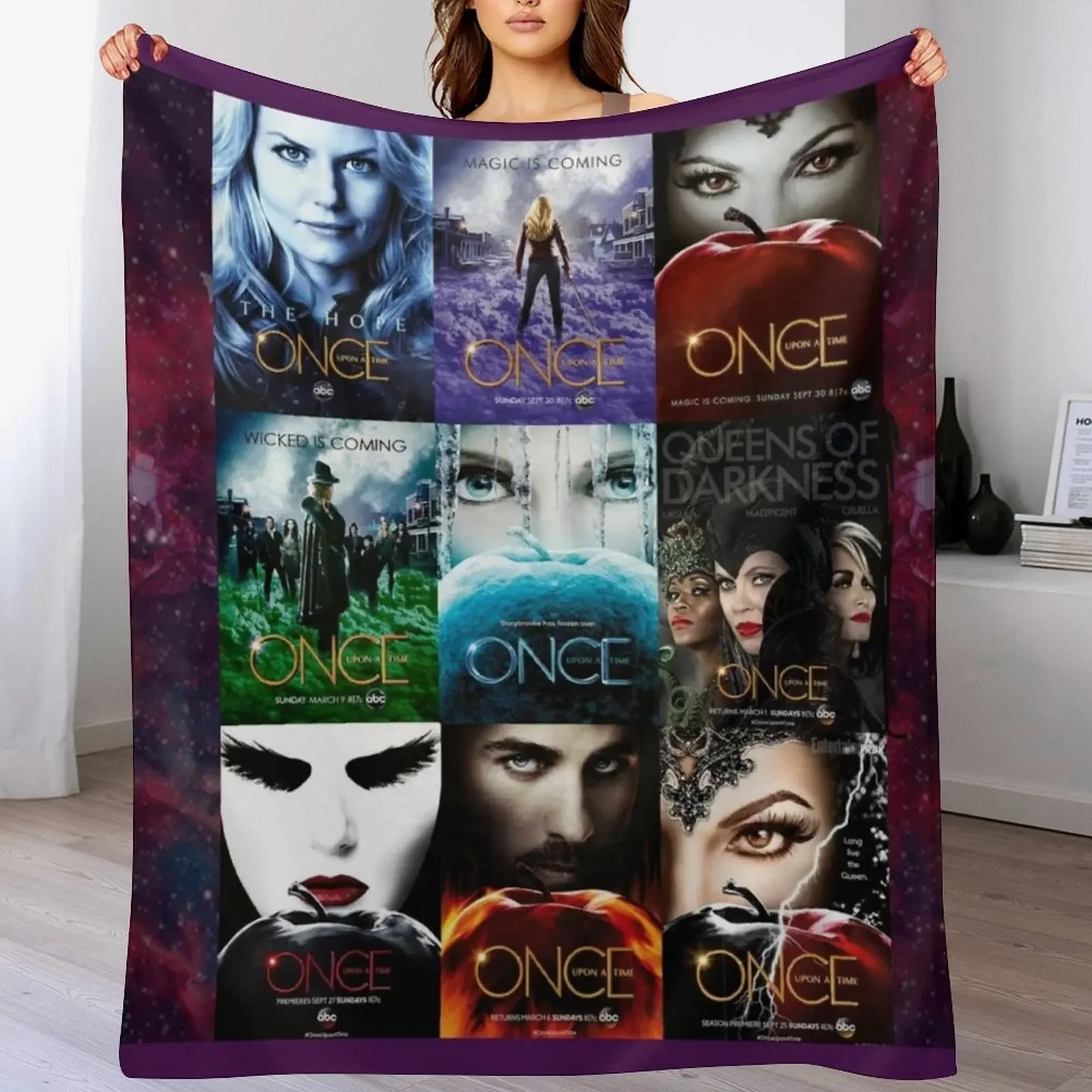 

Once upon a time ... Throw Blanket Men's Soft Warm Throw Blanket for Couch
