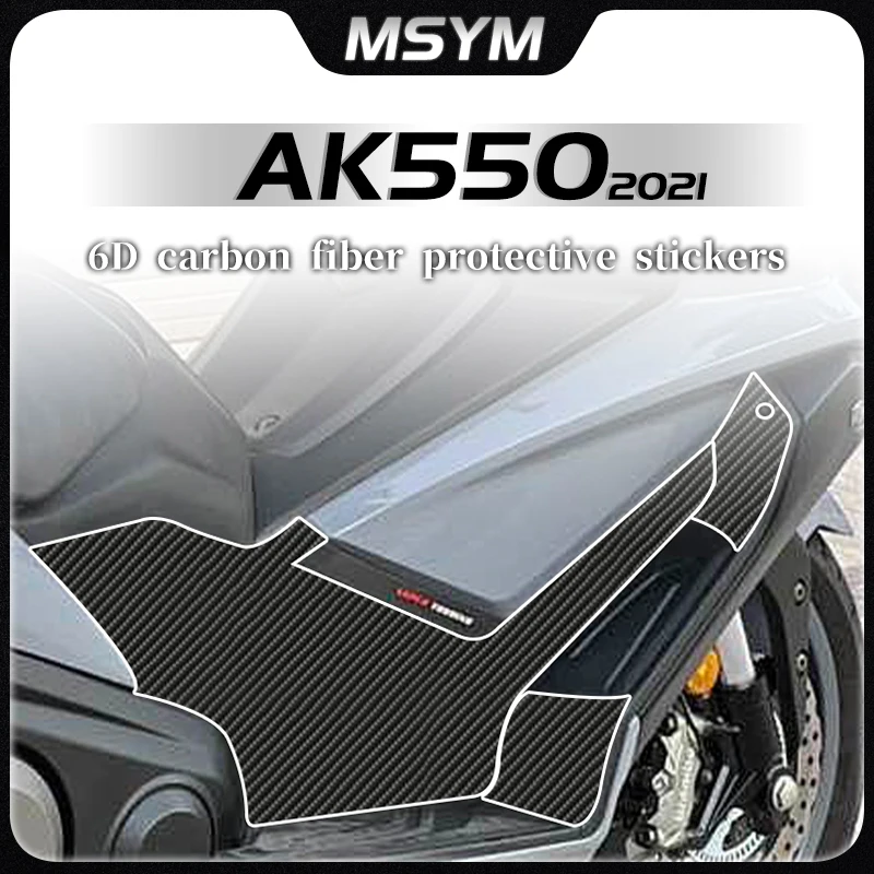

For KYMCO AK550 AK 550 ak550 ak 550 2021 Stickers 6D carbon fiber prints decals full car decals waterproof accessories