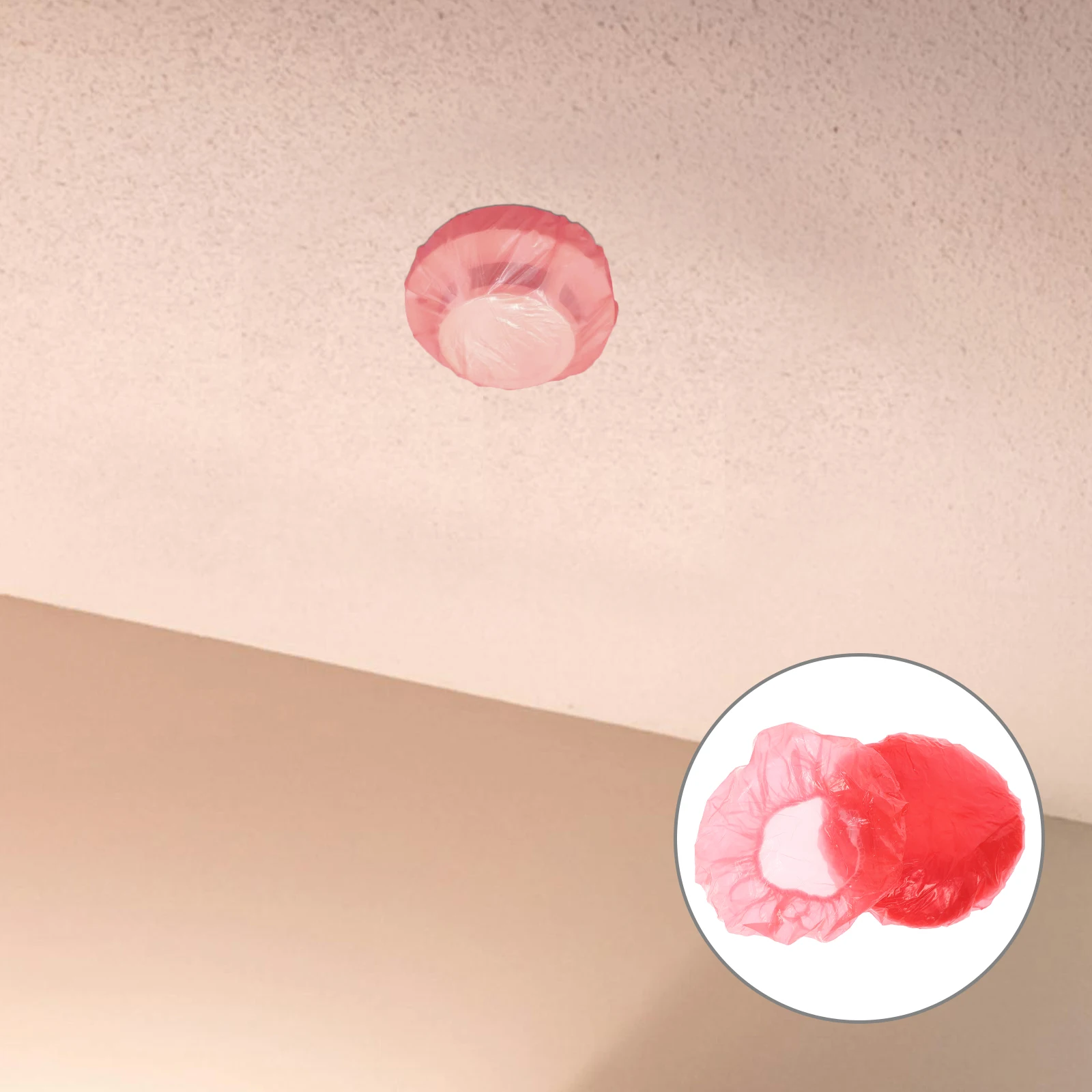 100pcs Smoke Dust Cover Reusable Red Plastic Protective Covers for Cooking Dust Proof Pollution