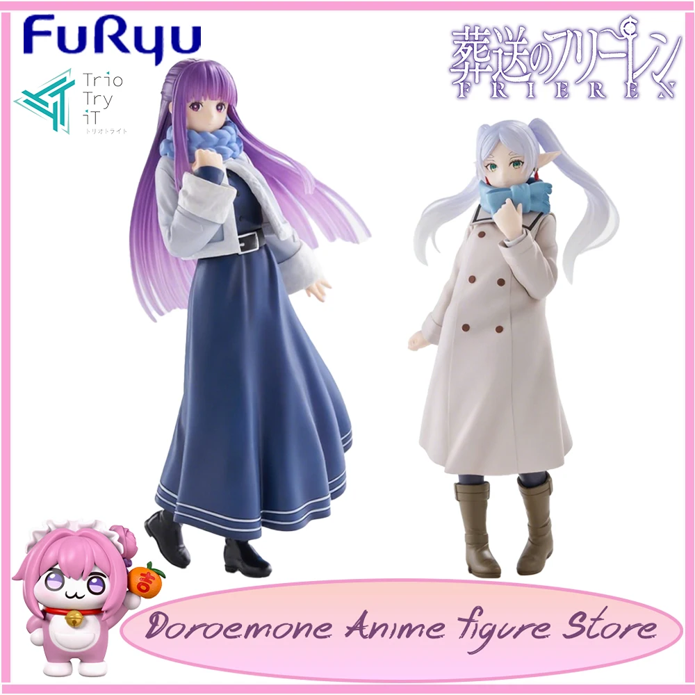 

Предварительный заказ Furyu Original Trio-Try-It Sousou No Frieren Frieren Fern Зимний костюм Ver. Аниме Kawaii Elf Girls Фигурки Модель игрушки