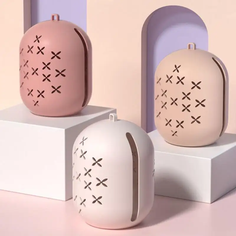 Makeup Sponge Storage Case Makeup Sponge Puff Holder Stand Empty Cosmetic Silicone Egg Shaped Rack For Traveling Camping