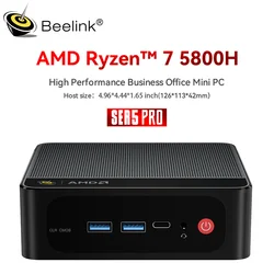 Beelink ser5 proryzen 7 5800h mini pc und ddr4 16gb ram 500gb ssd ser5 max 5800h wifi6 4k hd desktop computer vs ser5 pro 5700u