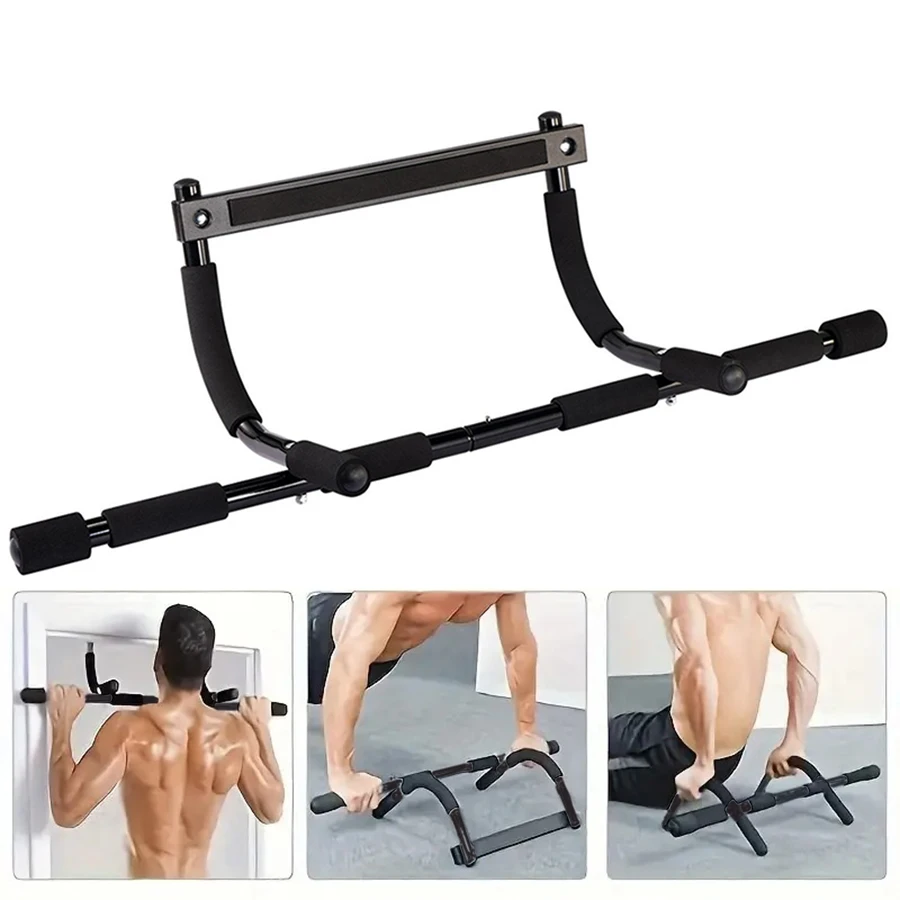 Barra de dominadas para puerta, gimnasio, dominadas, agarre, hierro, multifunción, flexiones, gimnasio en casa, regalo de Navidad para novio