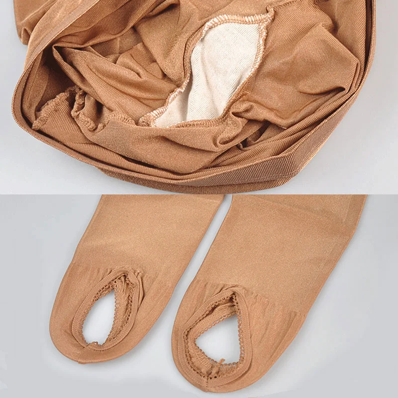 70D Nightclub Singer DJ Stage SHAPING Socks Sexy Women's Stockings Performance Oily Pantyhose Reflective Socks Oily Flash Socks
