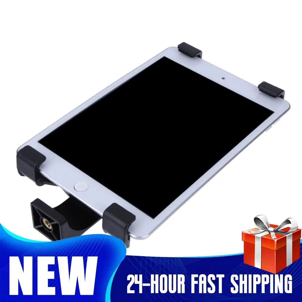 Portable Adjustable Tablet Tripod Mount Clamp Holder Universal Clip with Cold Shoe Adapter Tablet Bracket Tripod Mount Clamp