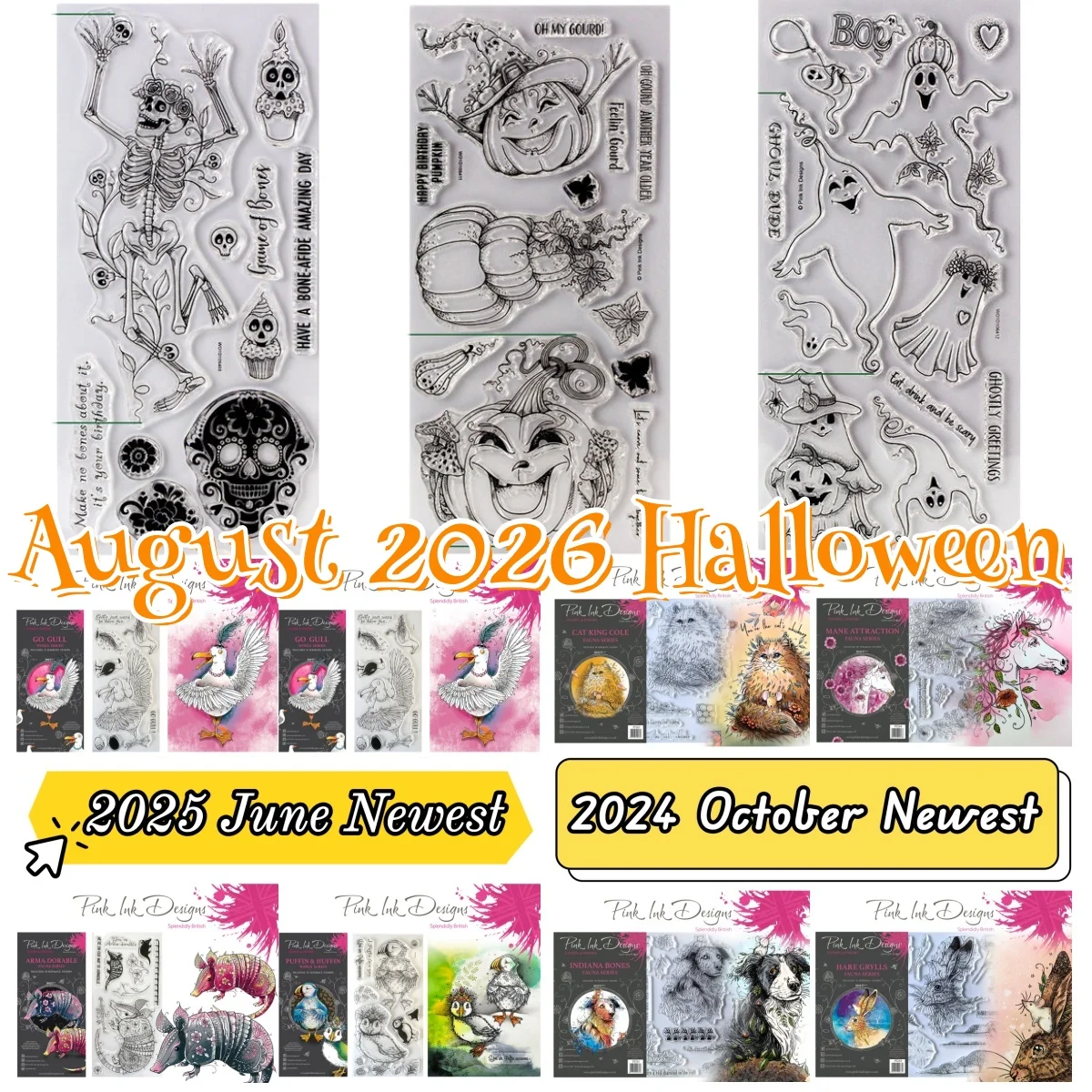 Ghoul Dude Bones Gourd Halloween Clear Stamps For DIY Decorating Scrapbook Paper Card Album Embossing Craft August 2026 Newest