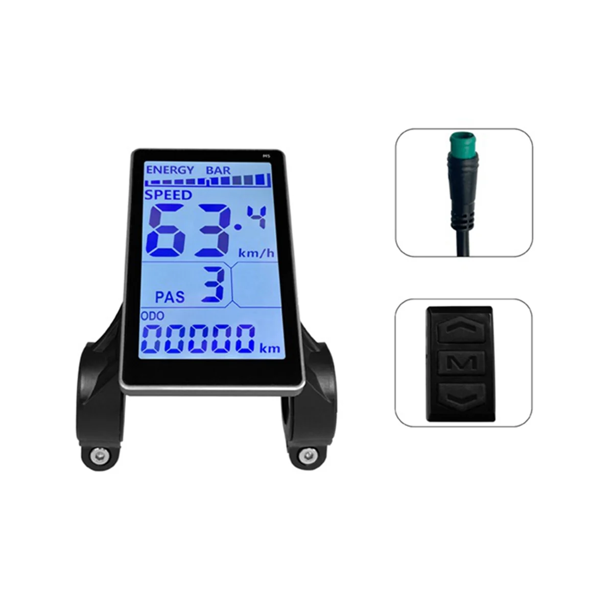 Mountain Bike Lithium Battery Modification Accessories 24-60V LCD-M5 Electric Scooter Smart LCD Instrument