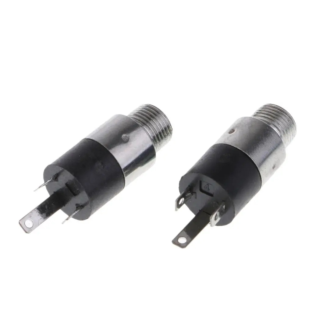 Black Plastic 3.5mm Stereo Jack Panel Mount Solder Type Audio Connector for Custom Amplifier or Project Box