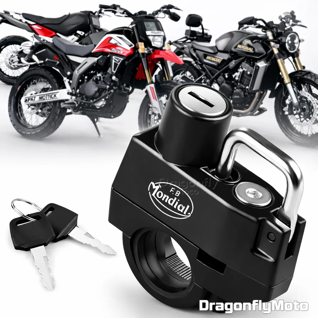 Motorcycle Helmet Lock For FB Mondial Flat Track HPS 125 300 Hipster Imola SMT SMX 125 Enduro Motard Anti-theft Locker
