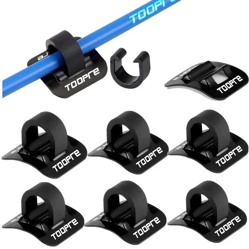 

5/10 PCS Bicycle Shifter Brake Cable Set Frame U Buckle Pipe Clamp Rail Bike Oil Pipe Fixing Clip Conversion Trap Adapter