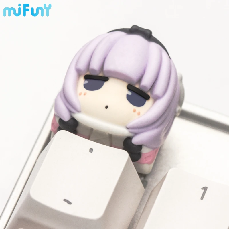 MIFUNY The Dragon Maid of The Kobayashi Family Keycaps KannaKamui Keycap Original Retro Resin Key Caps for Mechanical Keyboard