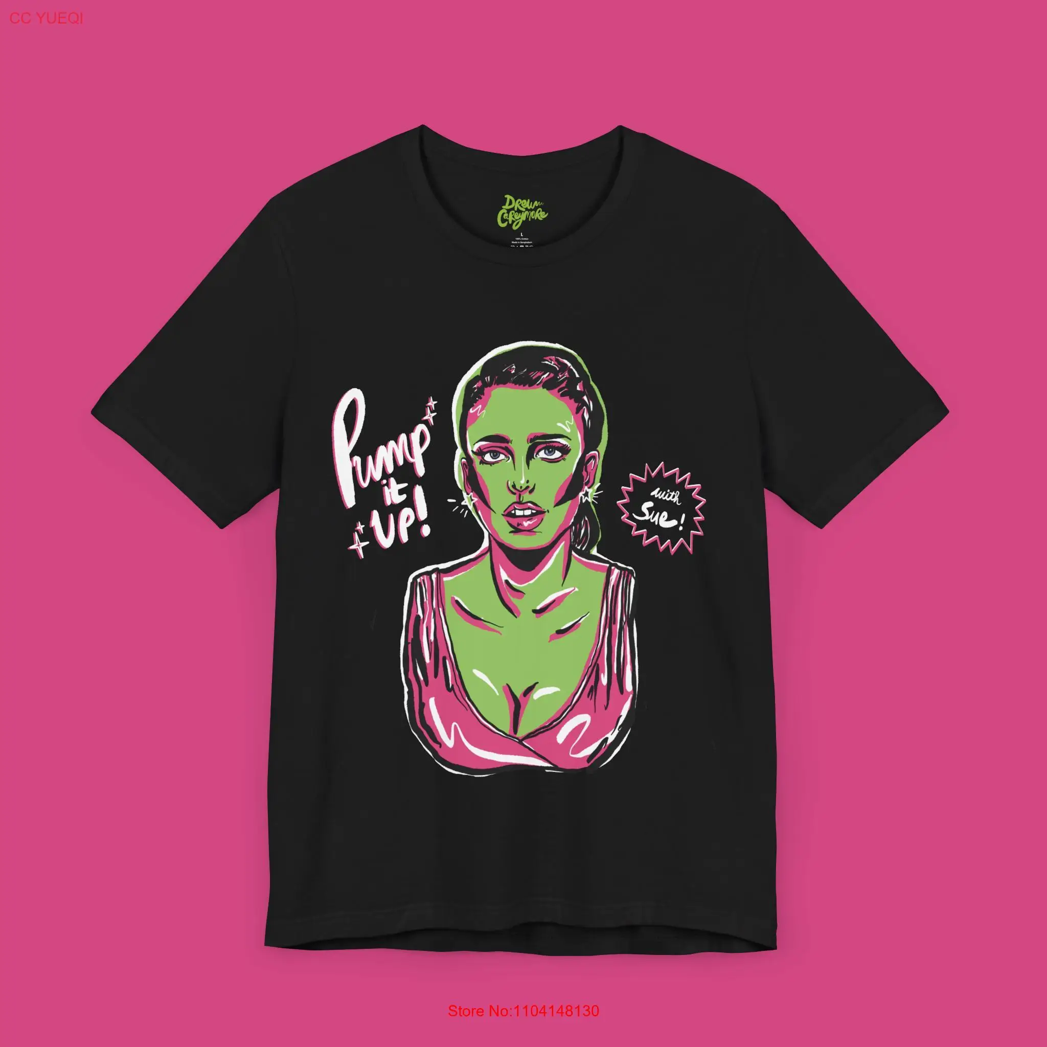 

Футболка Pump It Up with Sue The Substance Джерси Ужасы с длинными или короткими рукавами
