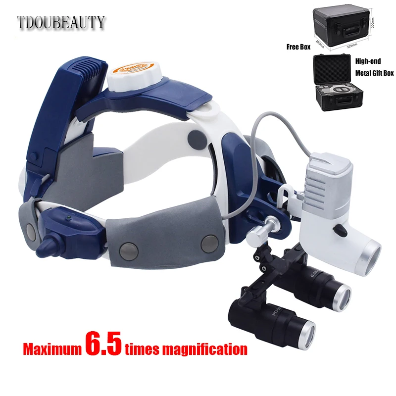 Ultra HD Amplified LED 5W Integrated Surgical Dental ENT Pet HeadLamp The Spot Diameter And Brightness Can Be Adjusted AC90~240V