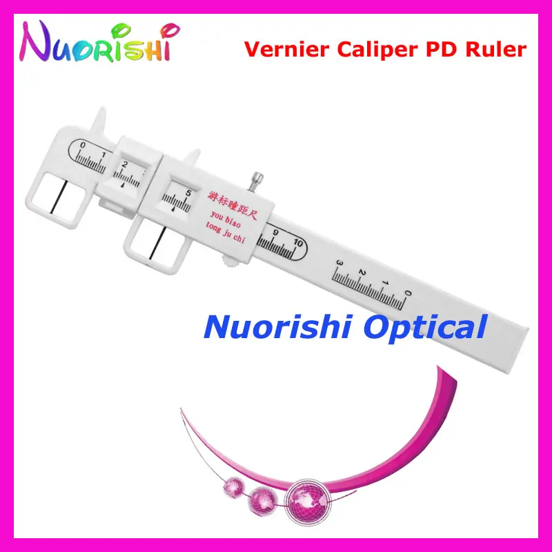 

1pcs Optometry Plastic Vernier Caliper Designed PD Pupil Testing Ruler Meter Measurer Tester Pupilometer PDR06