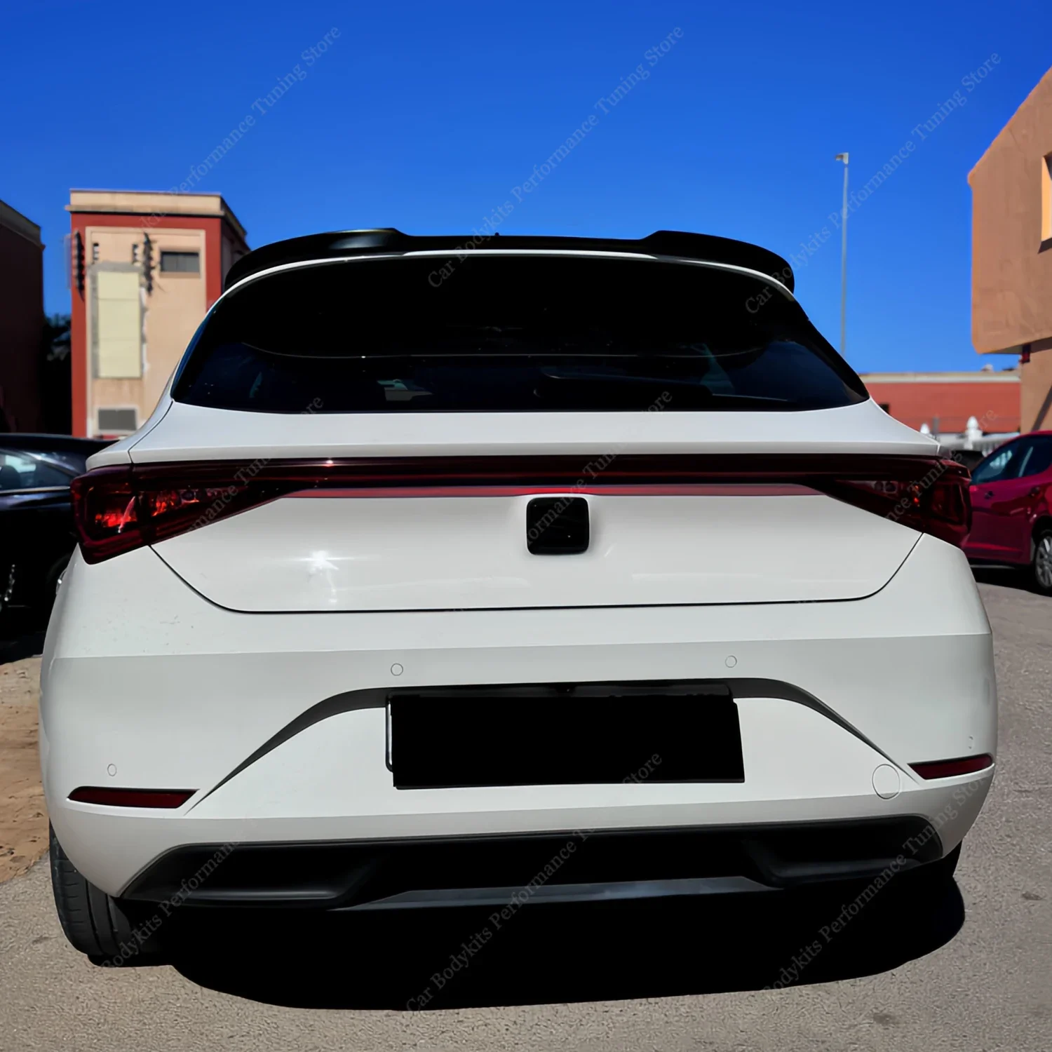 Gloss Black Maxton Style Rear Spoiler Wing Retrofit For Seat Leon MK4 Leon Ⅳ FR TSI TDI Cupra 2020-2024 Rear Roof Tail Wing