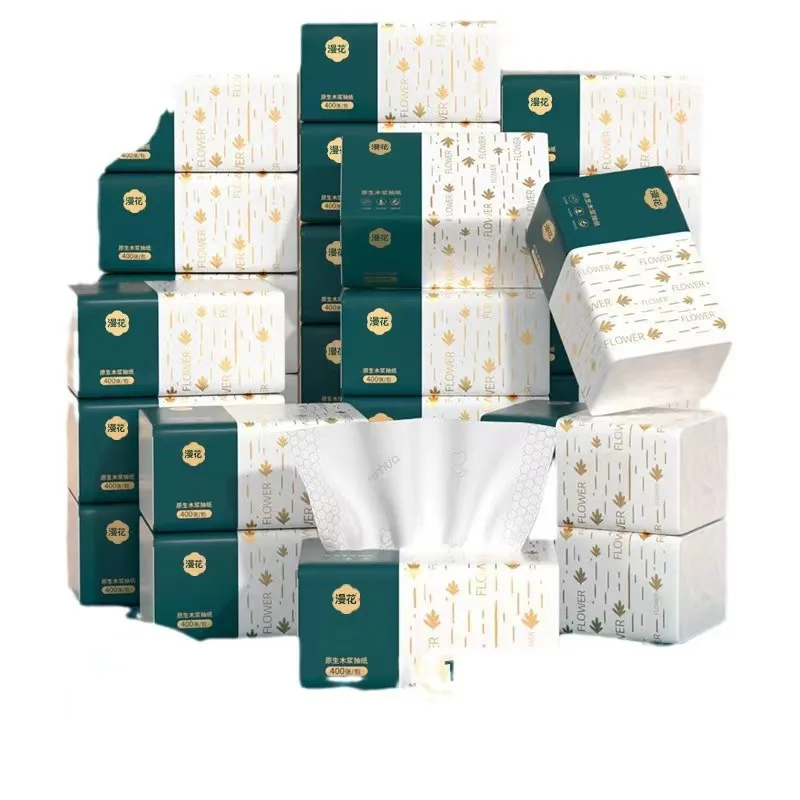 Household Napkins Paper Towels Toilet Paper ，6 Boxes of Paper Towels Full Box Affordable Household Toilet Paper