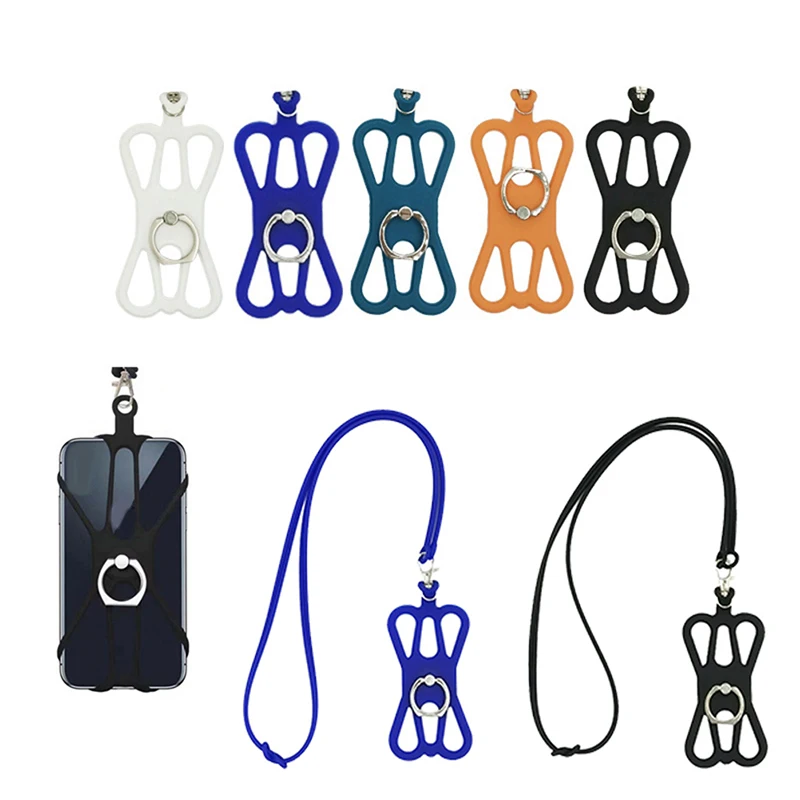 Universal Silicone Cell Phone Lanyard Holder Case Cover Phone Neck Strap Necklace Sling For Smart Mobile phone lanyard