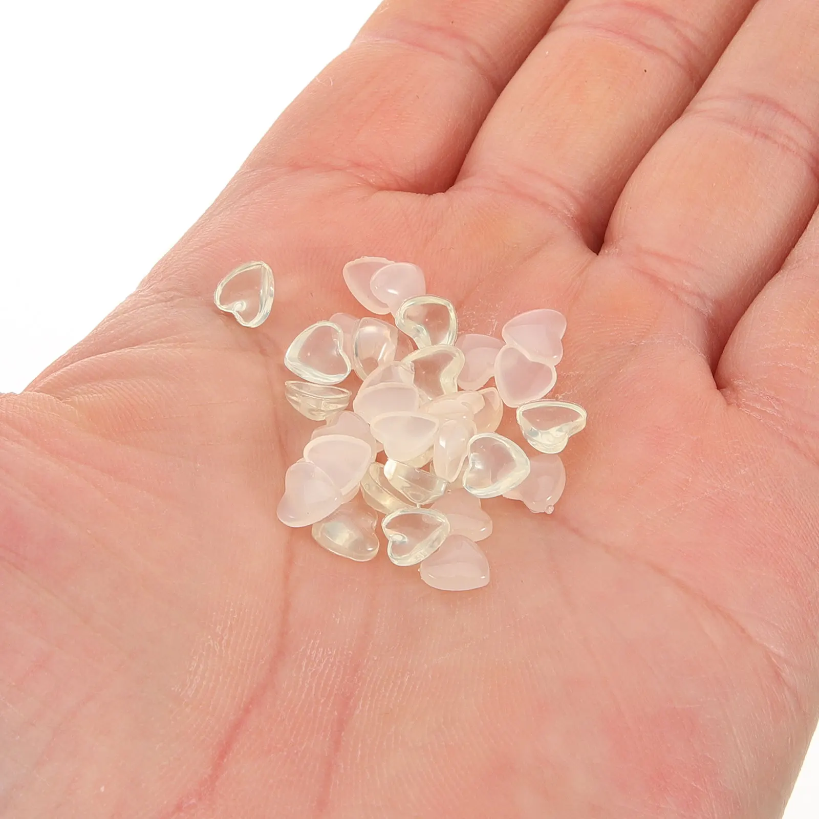 

100Pcs Heart Shape Nail Decors Stylish Choice Occasions Christmas Weddings Birthdays Proms New Year Parties Nail Gems