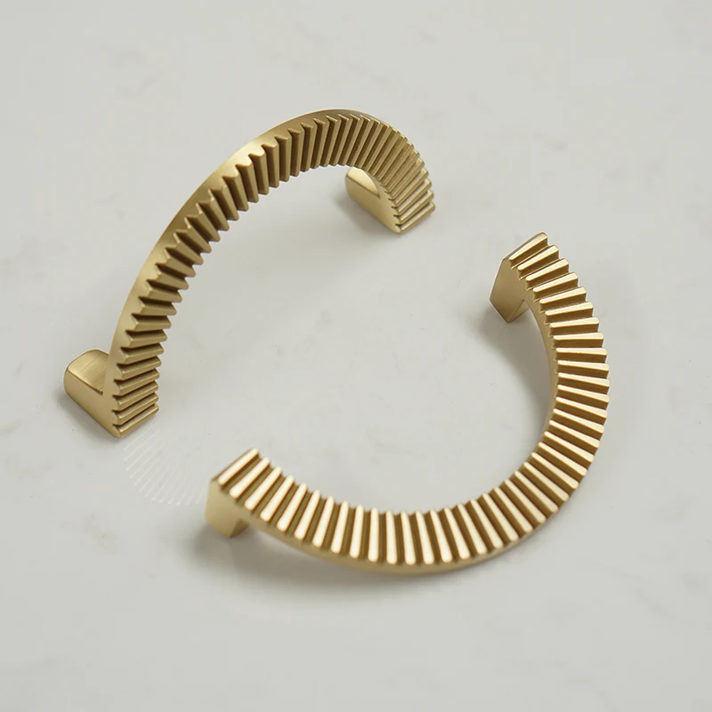 Half Moon Brass Cabinet Handle Cabinet Knob Furniture Handle Wardrobe Knob