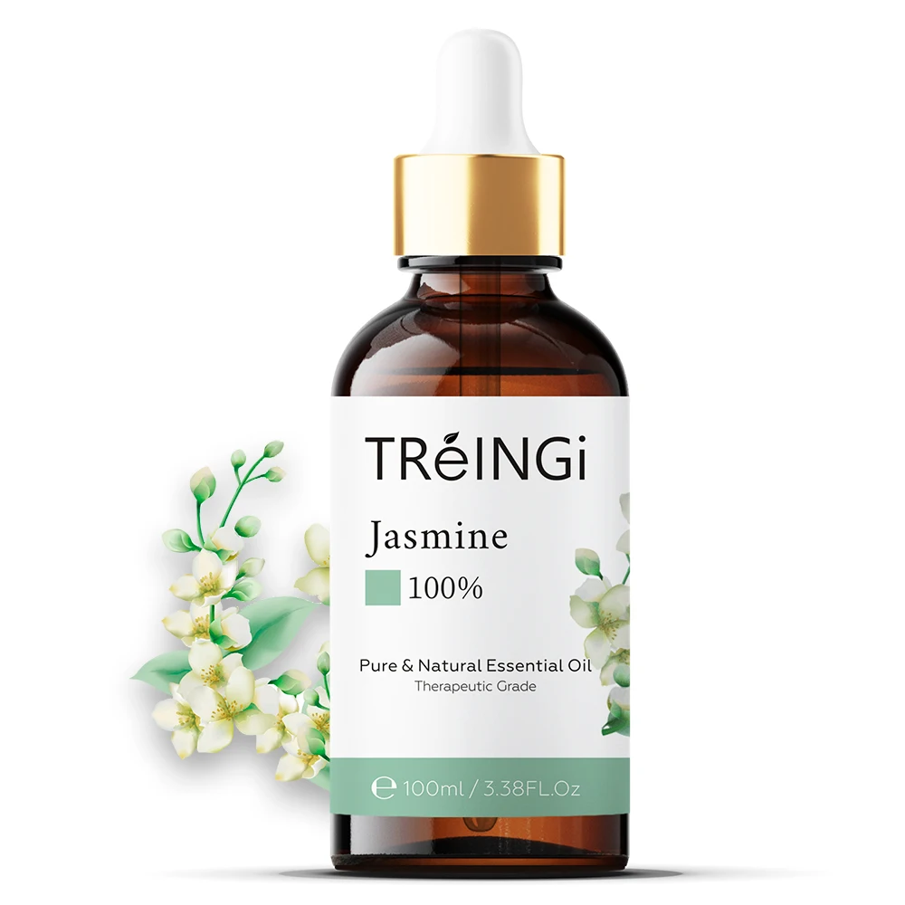 

Therapeutic Grade Pure Natural Jasmine Essential Oil for Skin Care Diffuser Rose Lavender Neroli Chamomile Sandalwood Mint Aroma