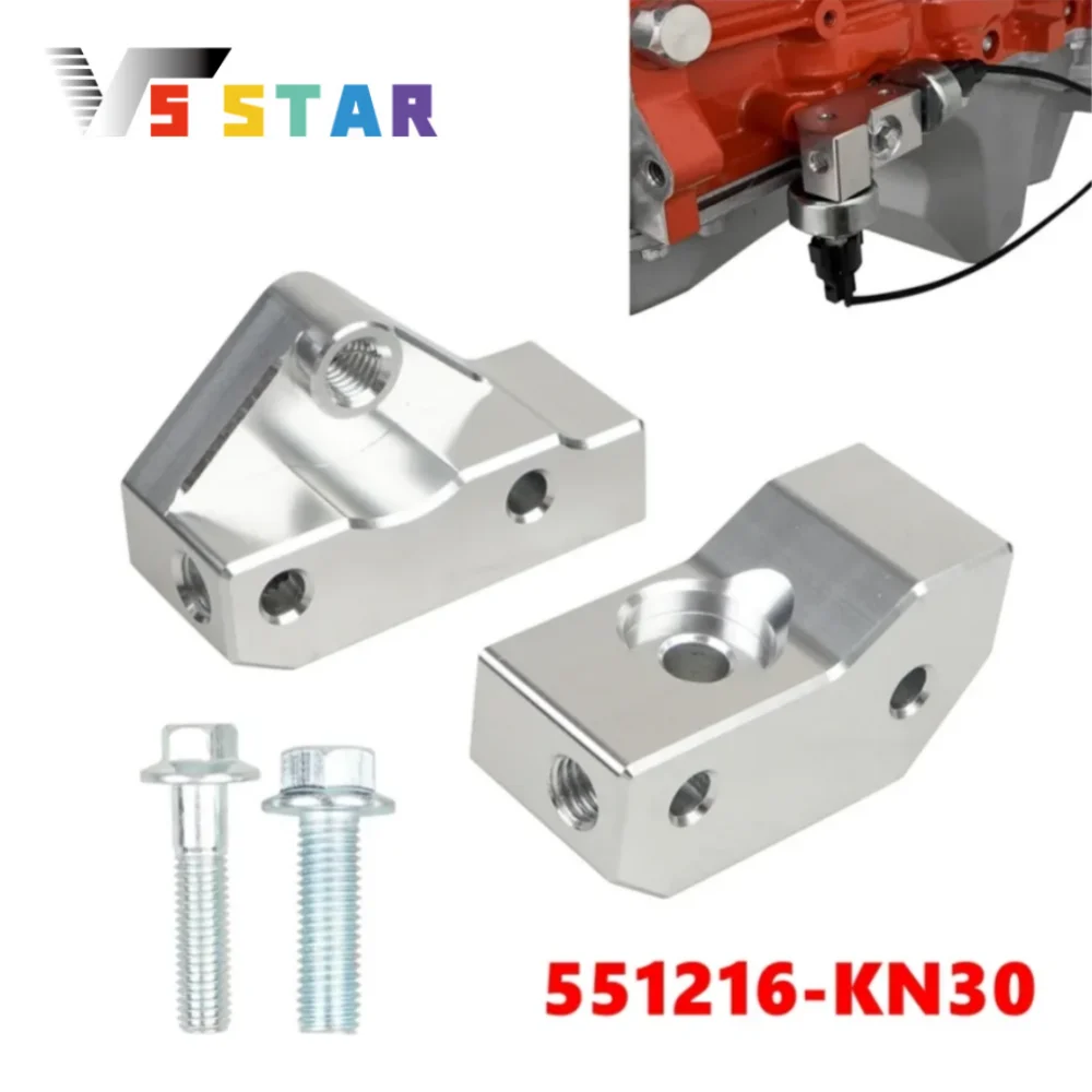 

551216-KN30 Aluminum Alloy Knock Sensor and Hardnesses Relocation Bracket Kit for LS1 LM7 LR4 LQ4 LS6 L59 LQ9 LM4 Sliver EM-1070