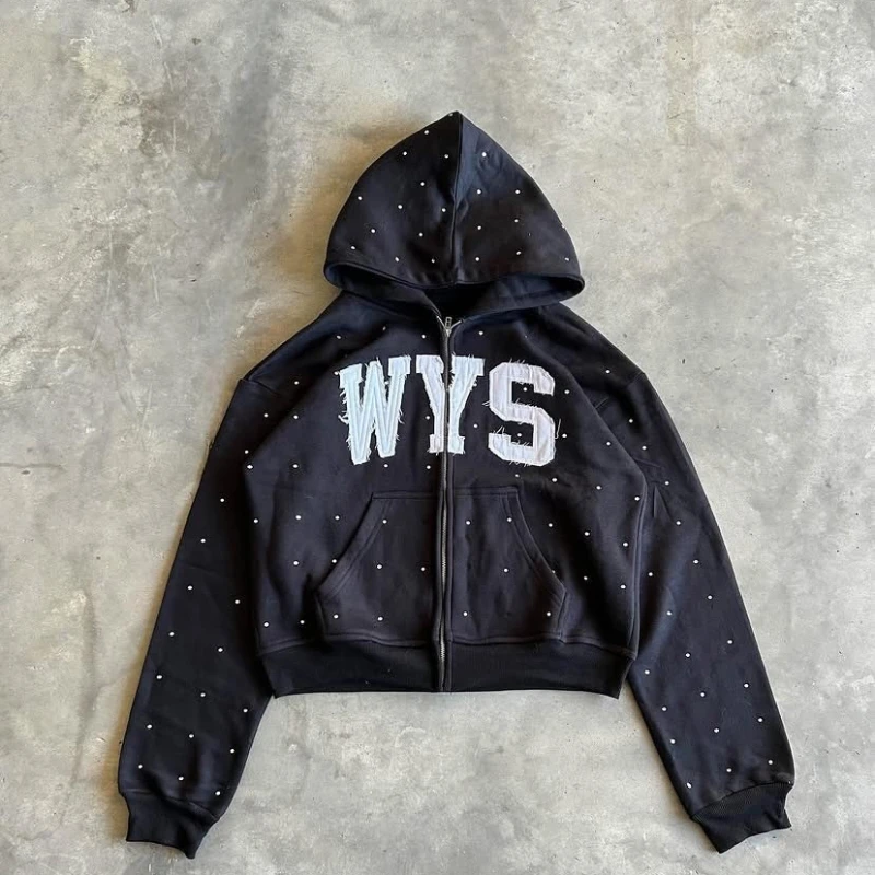 

2025 fashion double hat design autumn and winter ins new hooded sweatshirt loose men's and women's sweatshirt jacket