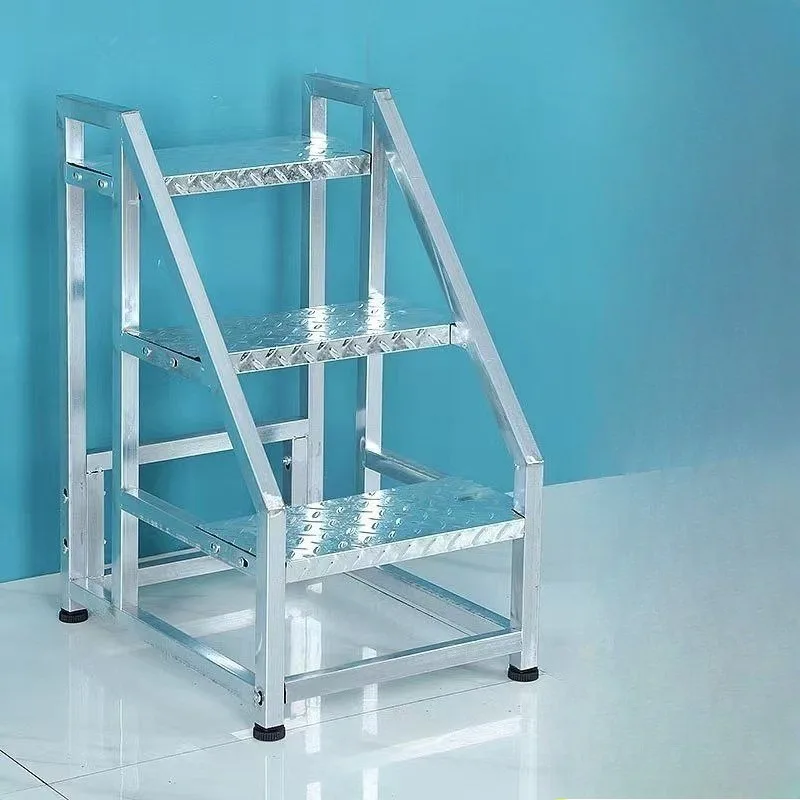 Industrial Steps Handrails Ladders Engineering Stairs Steps Outdoor Iron Climbing Three Steps Household Iron Ladders