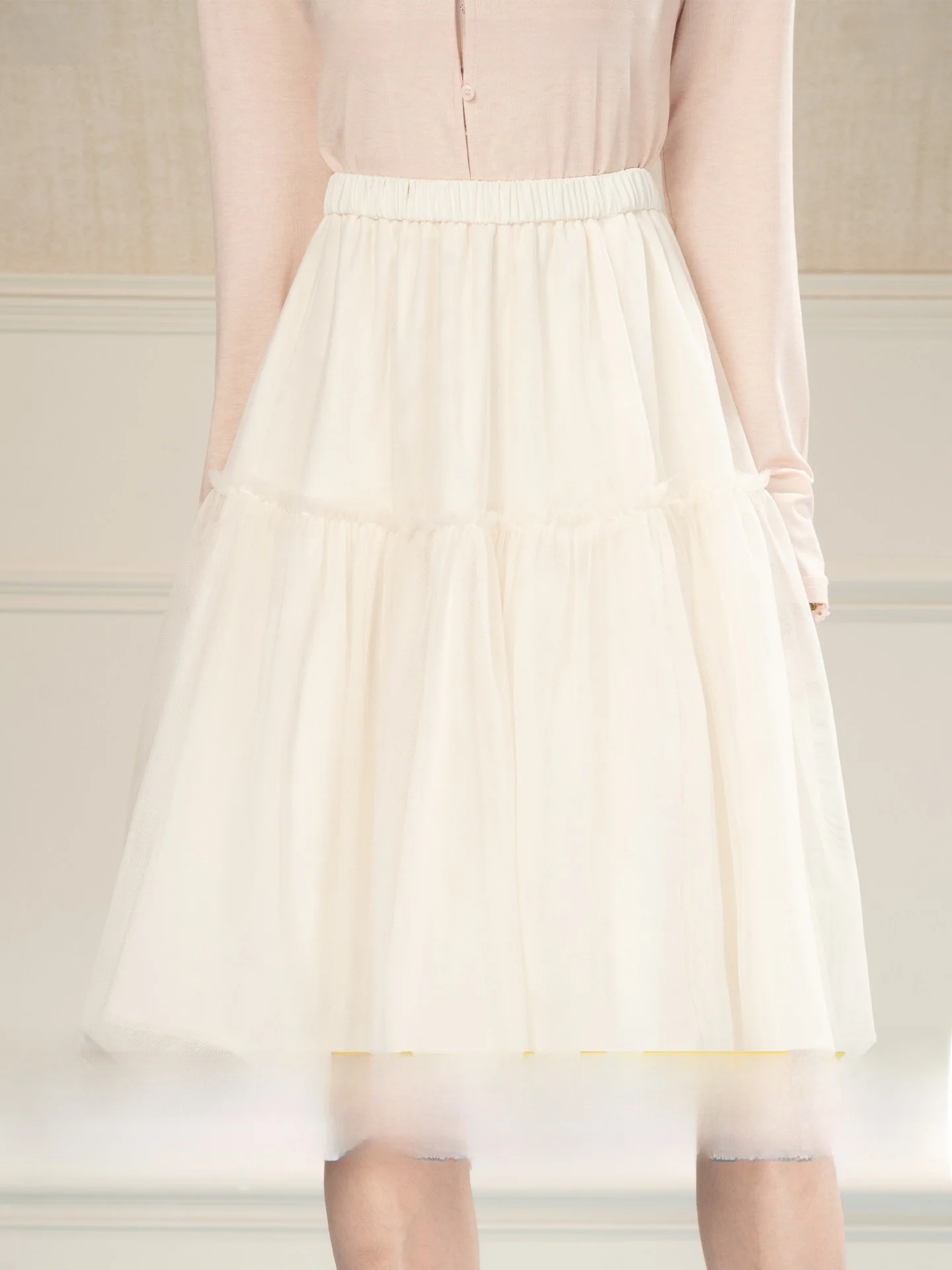 

Sweet Princ Sle Fluffy f Skirt Women's High Waist Slimming Young-looking Beautiful Me Skirt Casual Loveheynew
