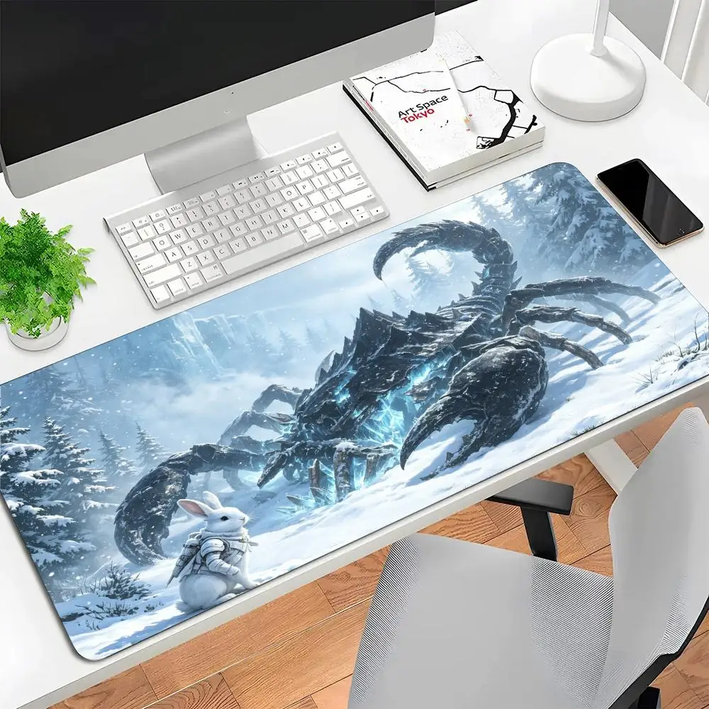 Table Mat Giant Ice Scorpion Snow Forest Anime Games Laptop Bedroom Learning Large Size Mousepad Anti Slip mat
