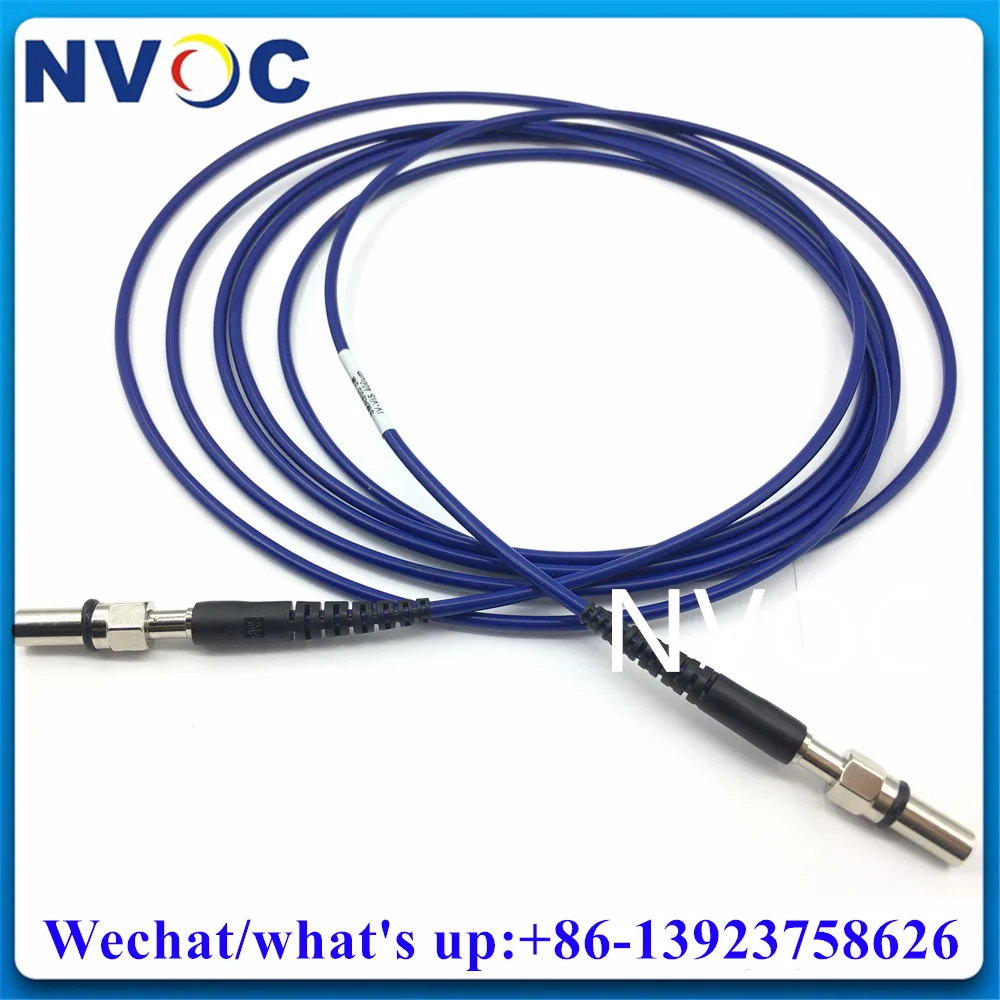 1000um VIS-NIR NA0.22 W:400-2200nm 3.0mm Blue Armored Cable,SMA905-SMA905/FC/ST Metal Ferrule Silica 1.5M Fiber Optic Patch Cord