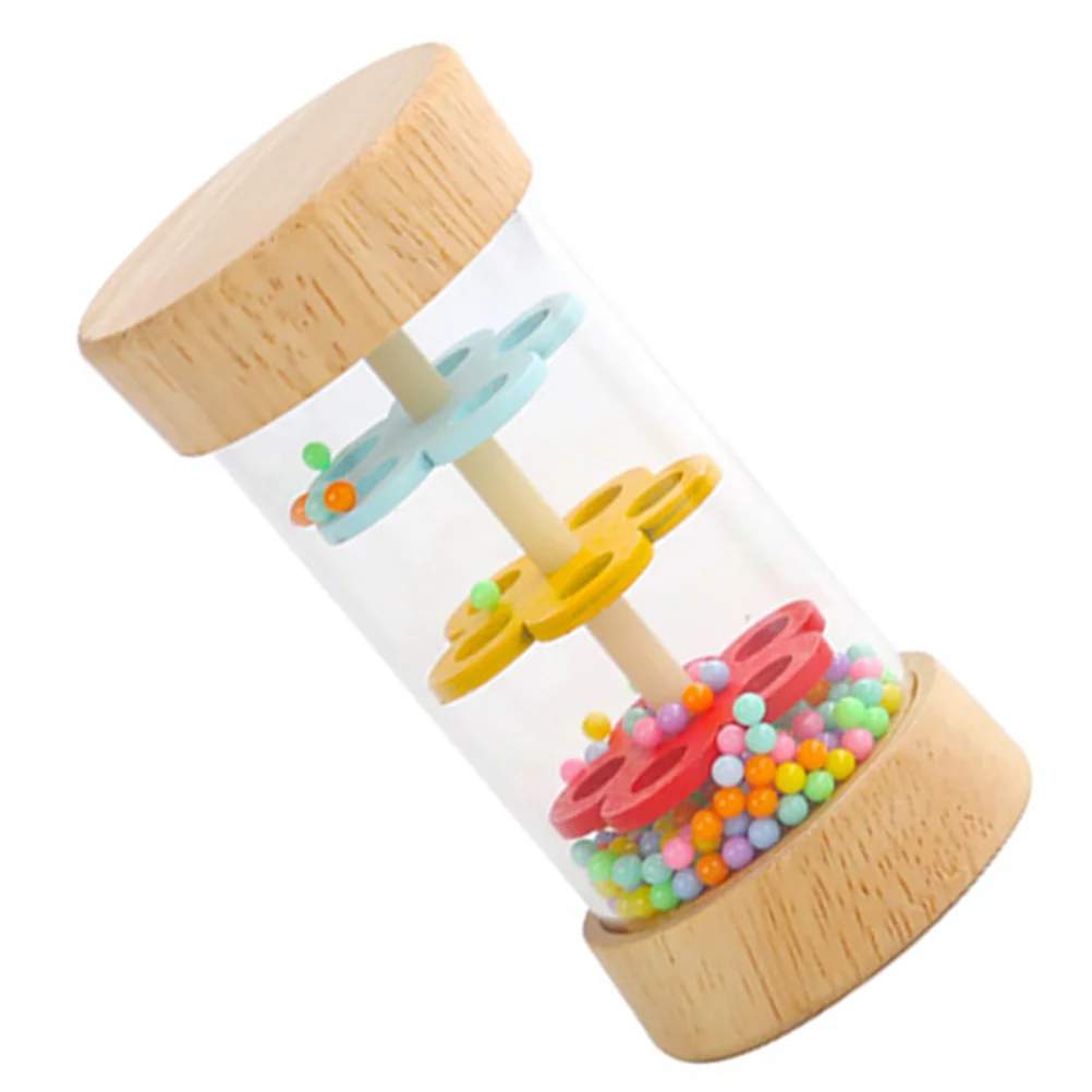 Children's Early Education Musical Instruments Enlightenment Toy Cognitive Rain Sound Rainmaker Wooden Toys Colorful