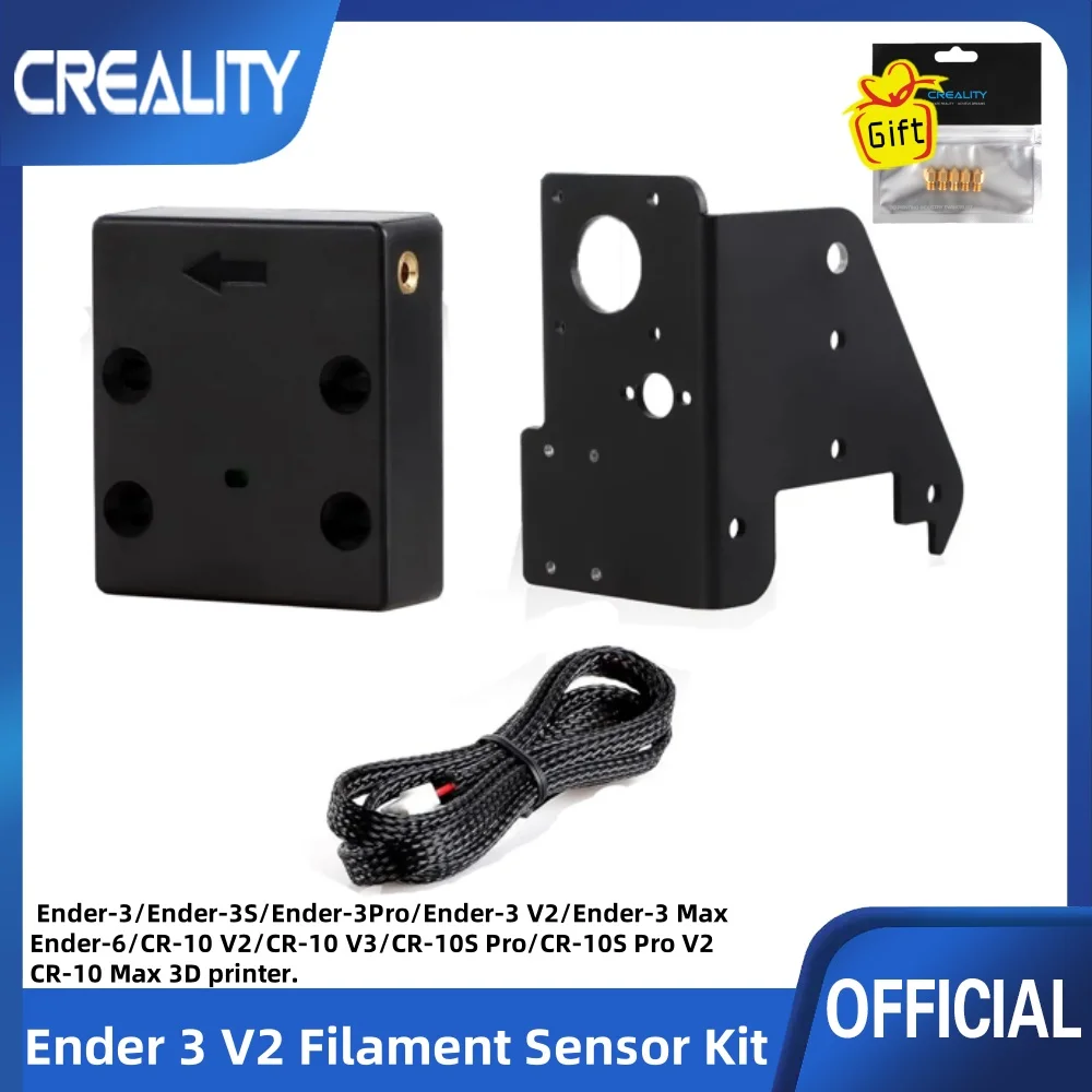 Creality Official Ender 3 V2 Filament Runout Sensor Kit, 3D Printer Smart Filament Break Detection Detector for Ender-3Pro