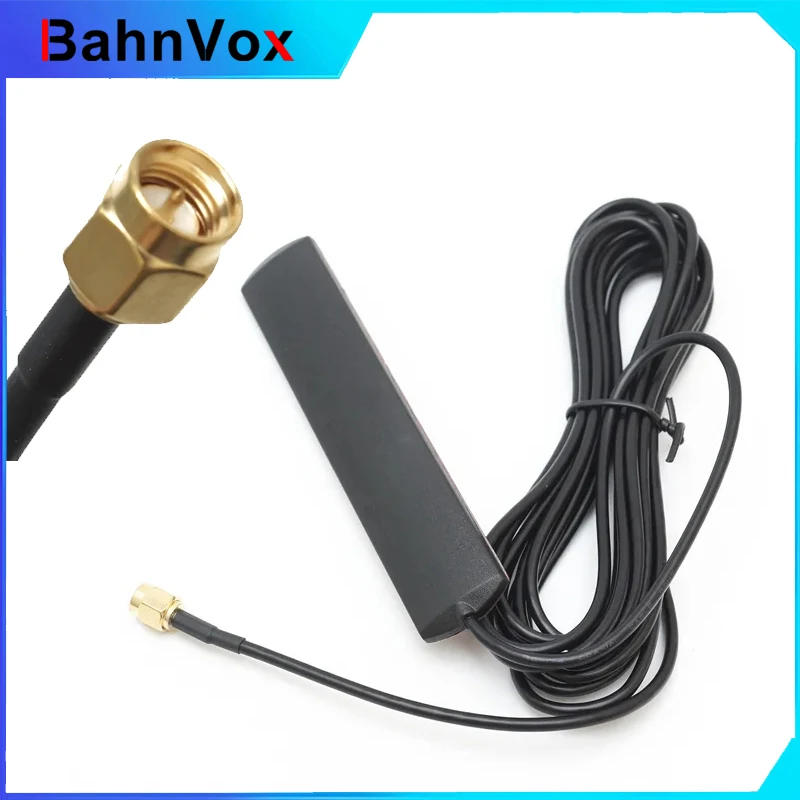Car Antenna DAB + Radio SMA Plug Adapter Auto Truck Antenna Car Vehicle Boat RV Signal Enhance Device 1.5 Meter Cable Length