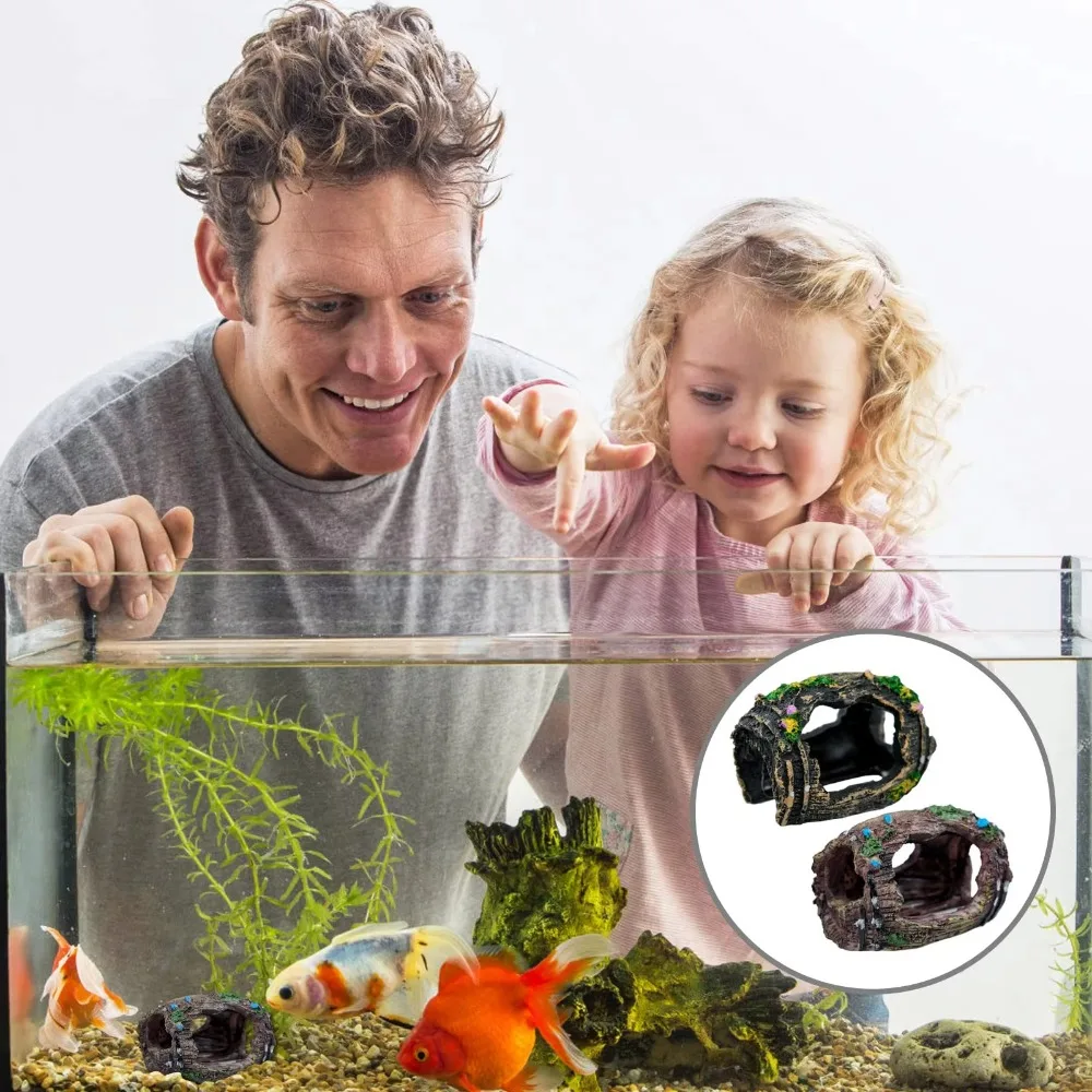 Aquarium Barrel Cave Decoration 6