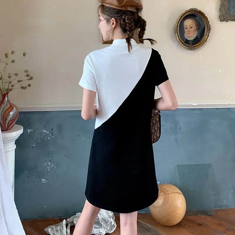 Cheongsam Young 2025 New Improved Chinese Style Cheongsam Dress Small Short Women'S Printed Chinese Dress Qipao Vestidos 12577 G