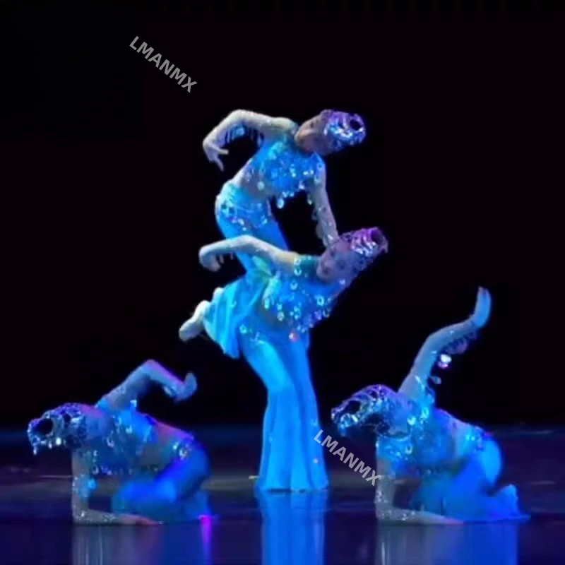 Neues Dai Fish Singing Mermaid Tanzkleid Fish Joy Little Fish Performance Kleid