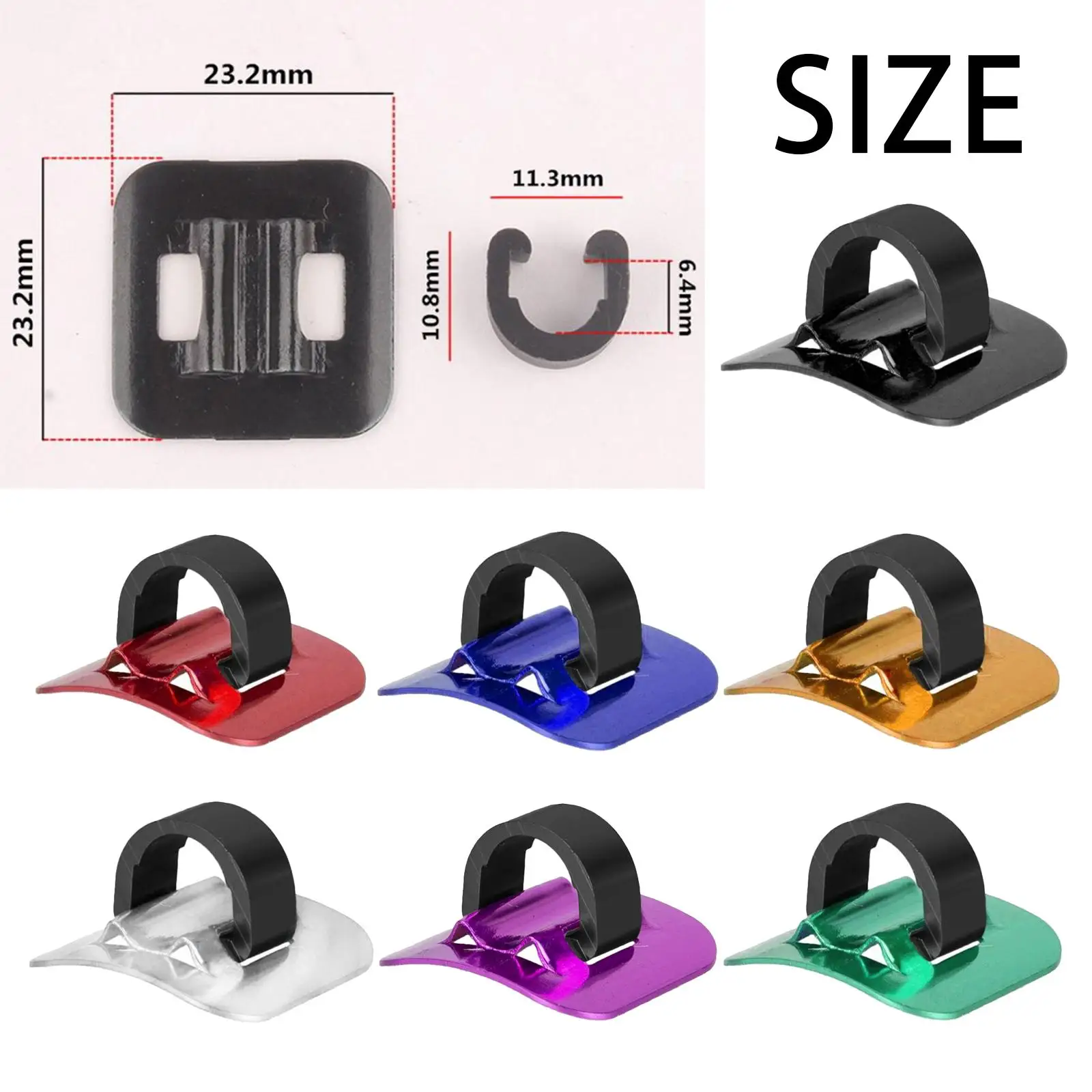 

MTB Bike Cable Guide C Clip Lightweight Alloy Clamp Buckle Brake Line Holder for Road Bicycle