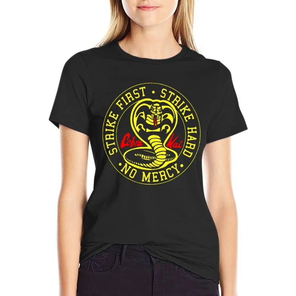 Round Neck 2 Cobra Kai Classic for Sale T-shirt  Motion Tshirt Hot Sale Geeky Aactivity Competition