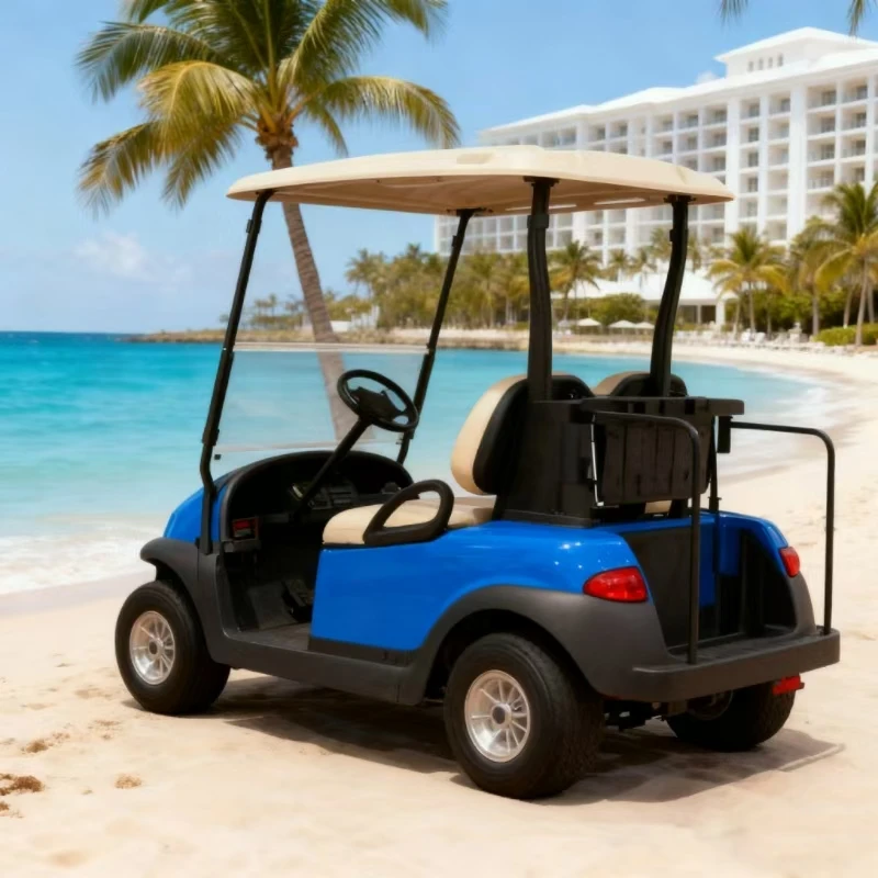 عربات جولف كهربائية معتمدة بمقعدين 2/4/6/8 ذات دفع رباعي مع محرك واحد بقدرة 5000 وات؛ جودة مضمونة.