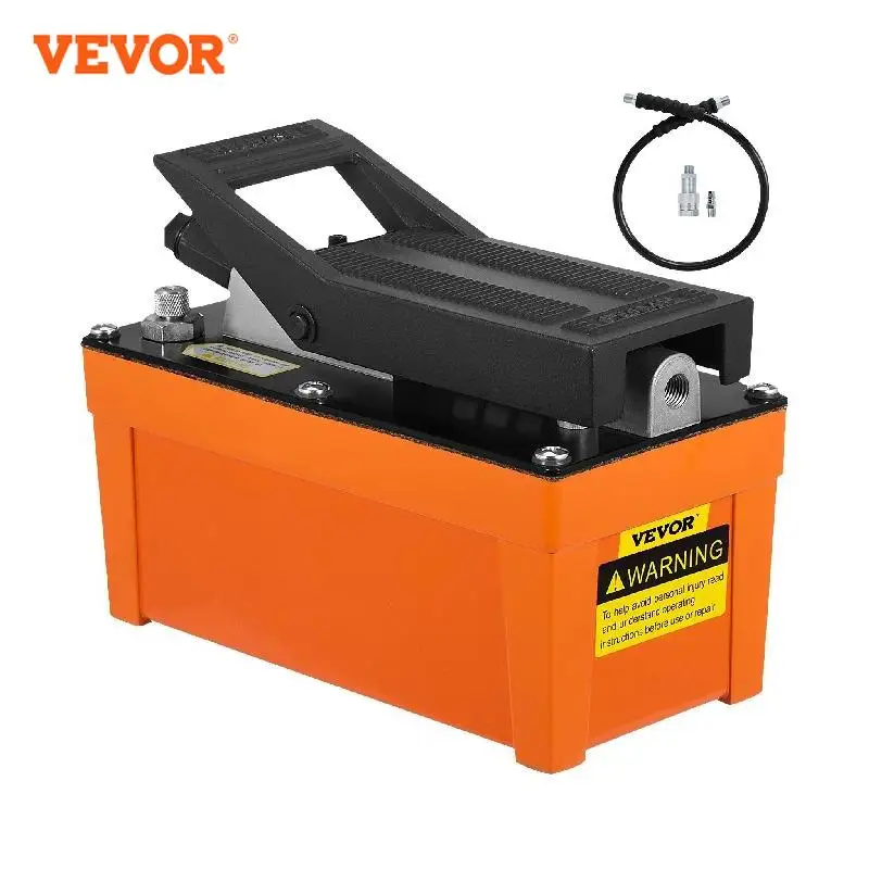 

VEVOR Air Hydraulic Pump 10000PSI Pneumatic Foot Pump Orange Color for Heavy Machinery Rigging&Moving, Auto Repair, Oil Rigging