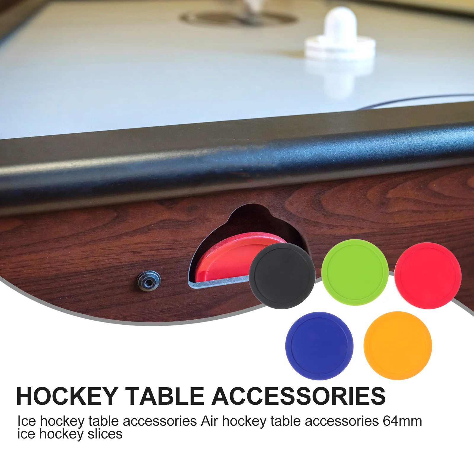 

5 Pcs Hockey Puck Air Table Accessories Equipment Indoor Pucks Replacement Parts