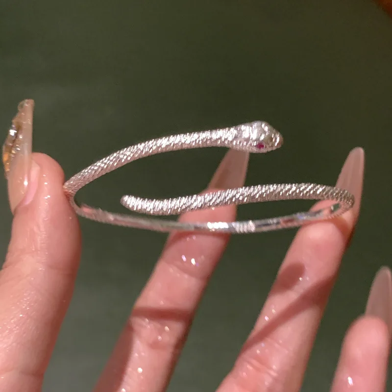 

2023 Shaw Snake bracelet 925 sterling silver Spirit snake bracelet Female small snake bracelet c for woman gift