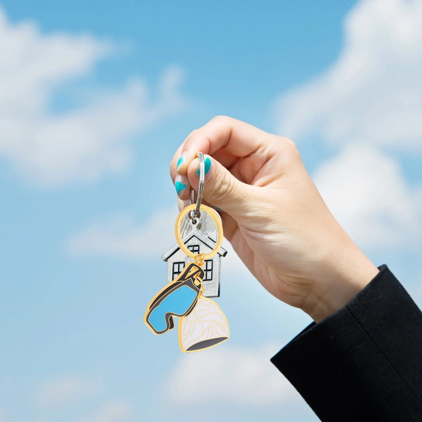 

Metal Swimmer Keychain Unique Design Swimming Theme Pendant for Keys Bags Waterproof Sports Style Keychain for Competition